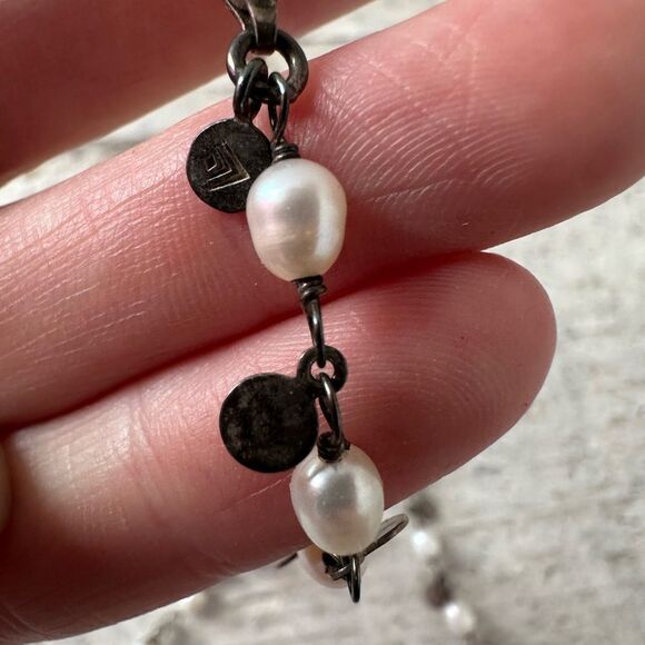 Vintage Sterling And Pearl Silpeda Necklace - Picture 2 of 7